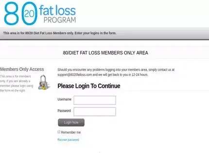 80-20 Fat Loss Program 80-20 Fat Loss Program