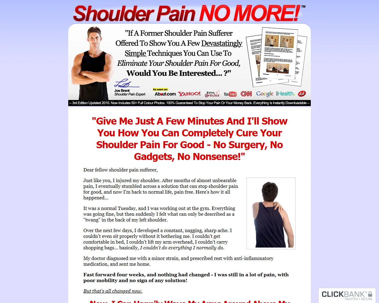 Shoulder Pain No More Shoulder Pain No More