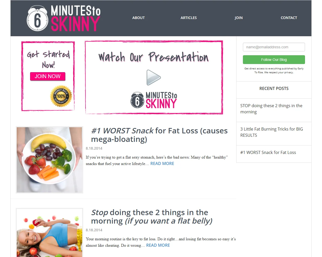 6 Minutes To Skinny 6 Minutes To Skinny