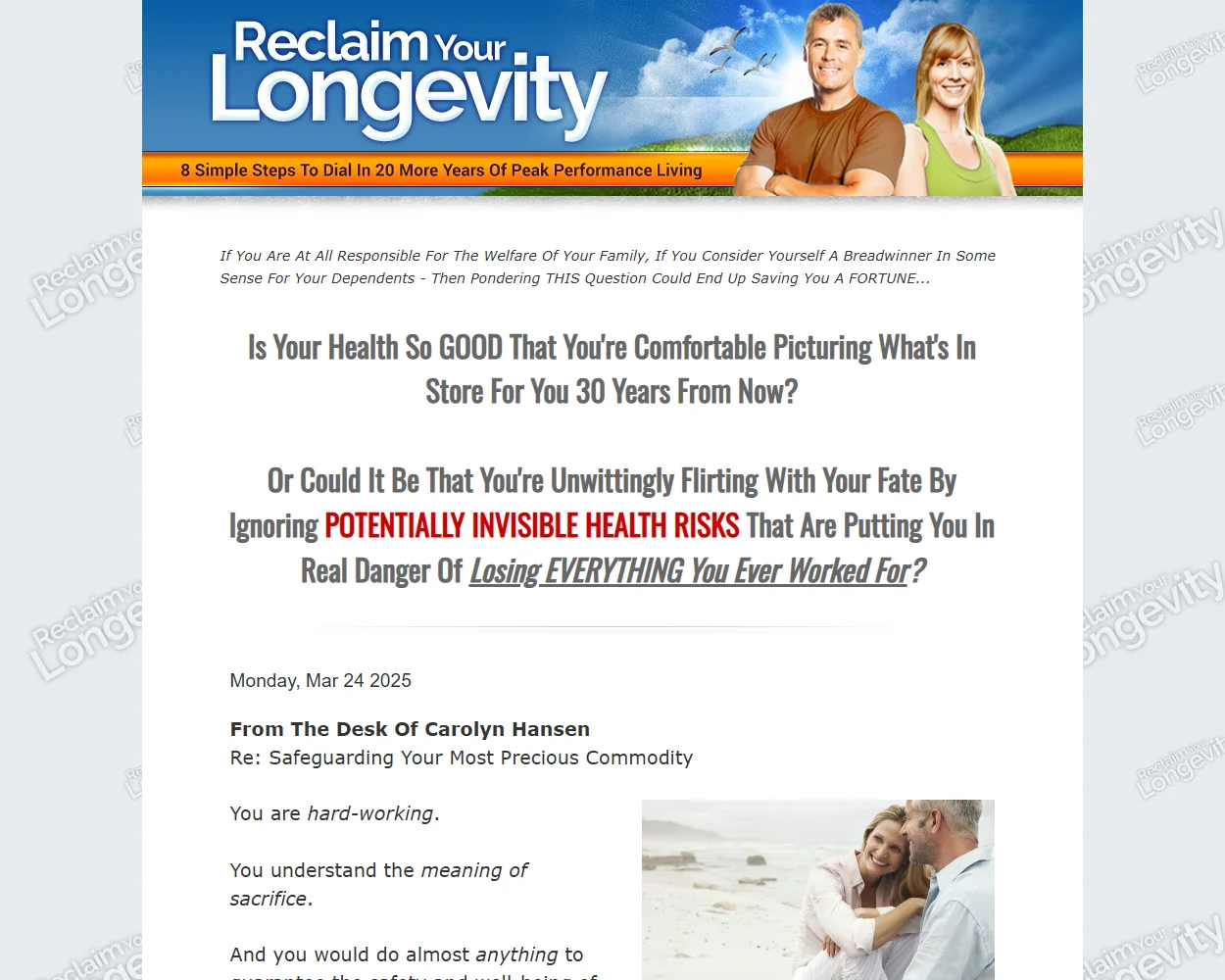 Reclaim Your Longevity Reclaim Your Longevity