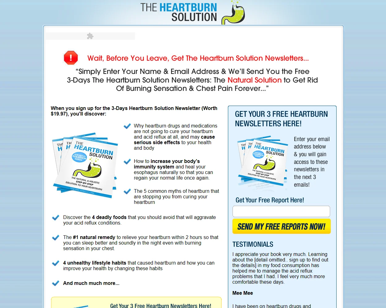 The Heartburn Solution Program The Heartburn Solution Program