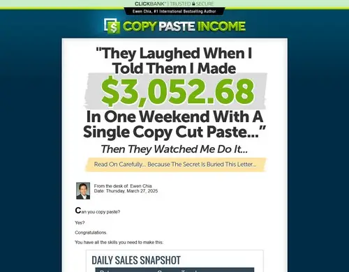 Copy Paste Income