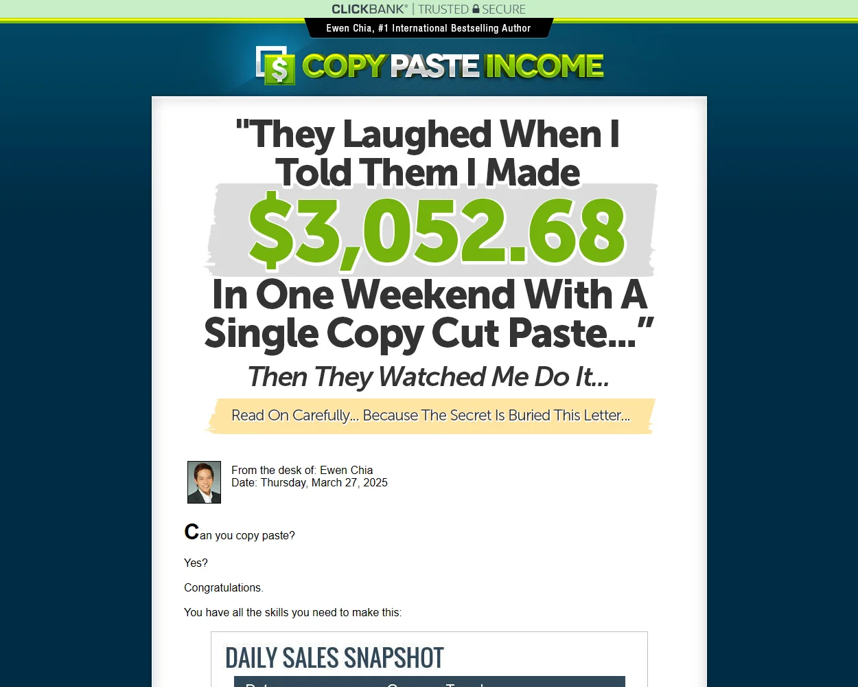 Copy Paste Income Copy Paste Income