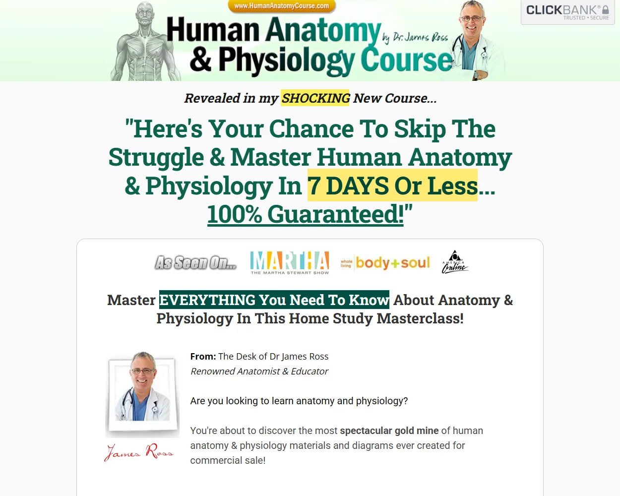Human Anatomy Course Human Anatomy Course