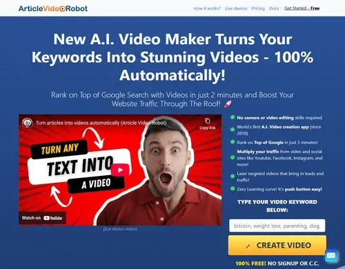 Article Video Robot