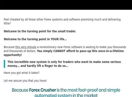 Forex Crusher Forex Crusher