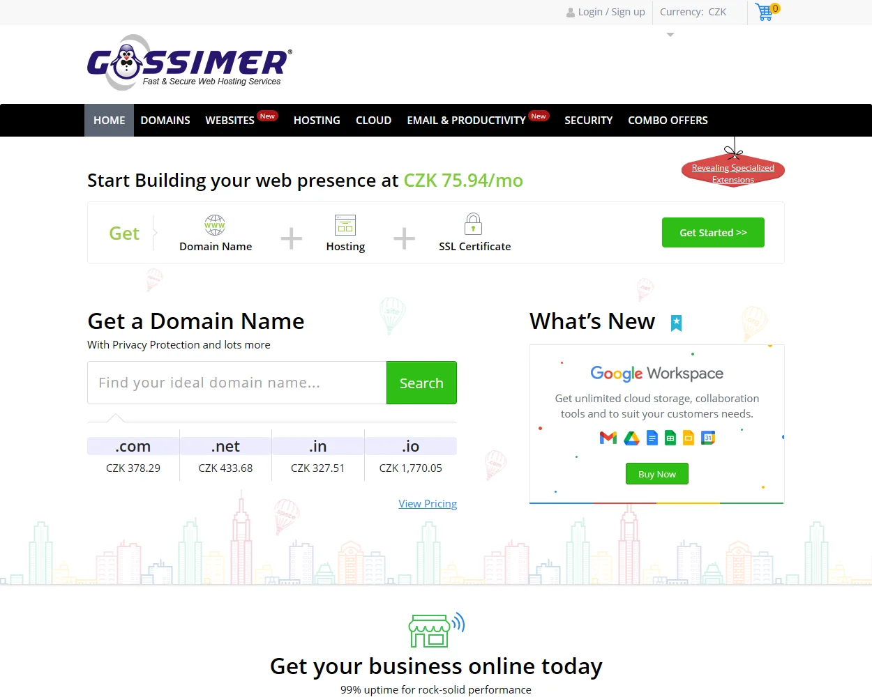 Gossimer Hosting Gossimer Hosting