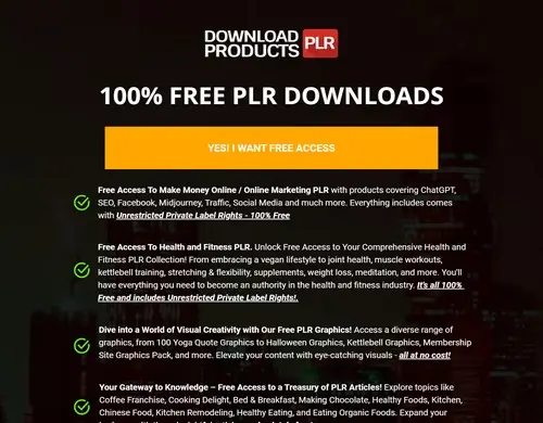 Download PLR Products